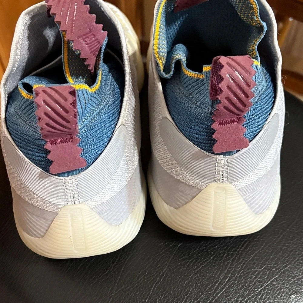 Adidas Boost Basketball Gray and Yellow Athletic Shoes